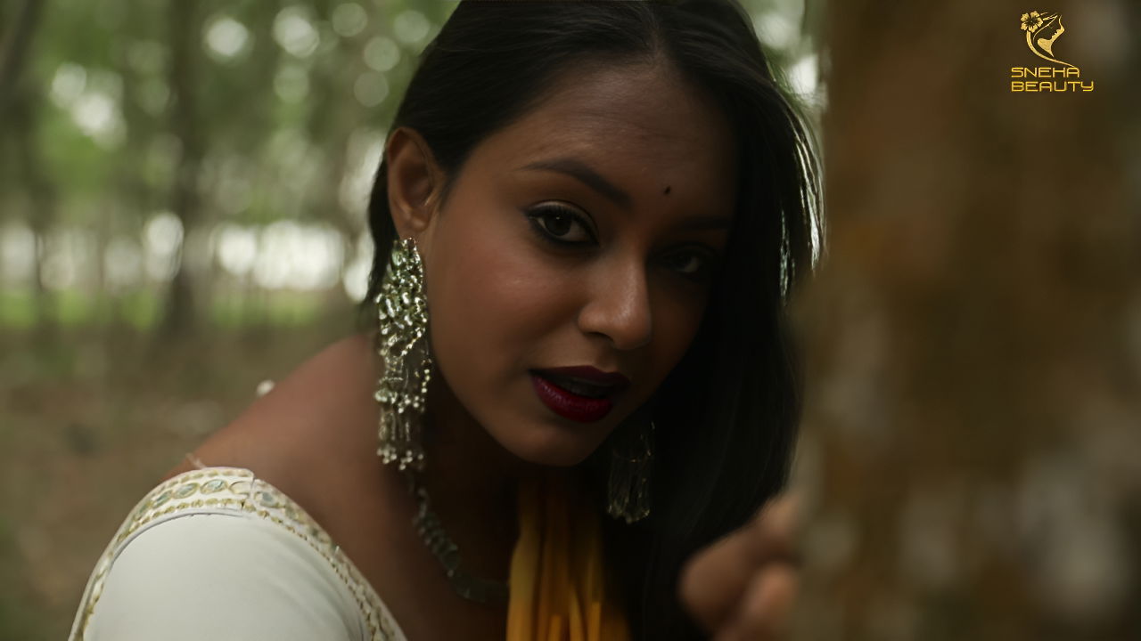 Seductive Bhabhi’s Hot Navel Tease in Sensual Desi Photoshoot